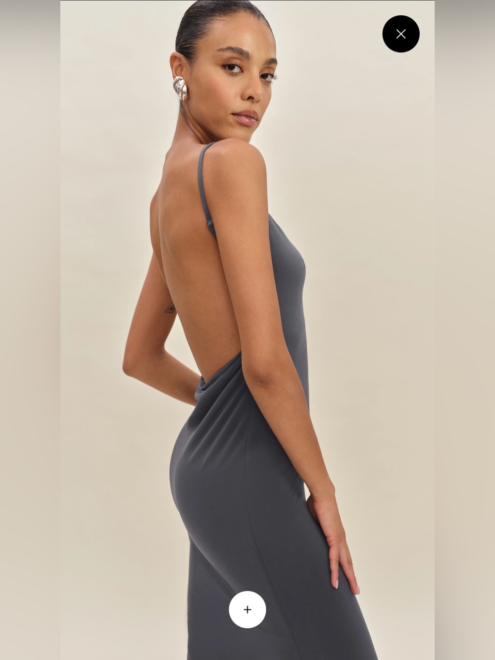 Reformation Averil Knit Grey Maxi Dress - S - Picture 3 of 6